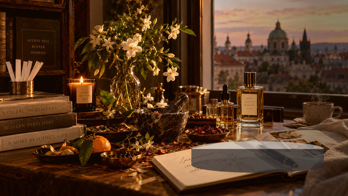 Flacon real de parfum împachetat ca dar elegant în ultima clipă