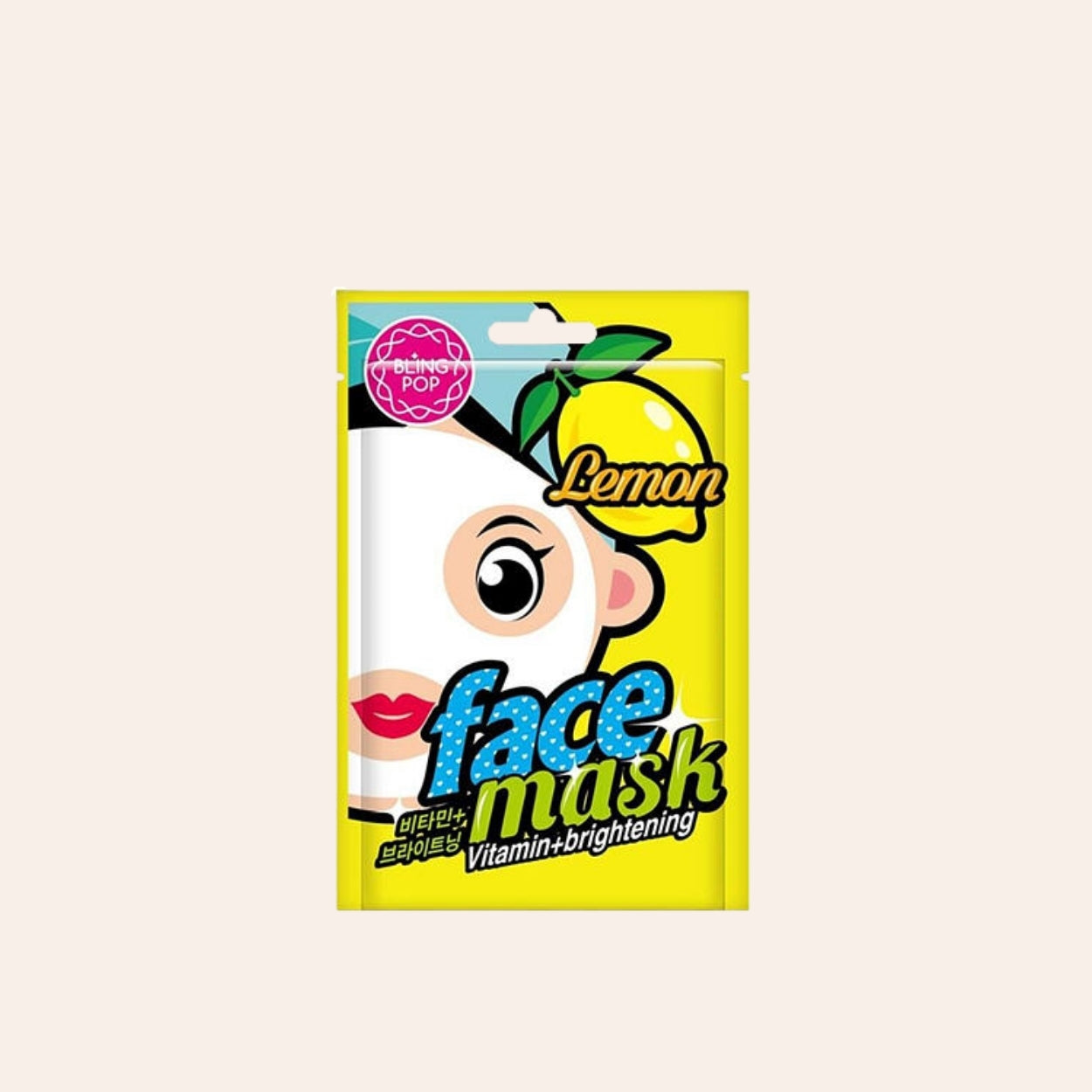 Bling Pop Face Mask Lemon Vitamin + Brightening 20 ml