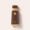 Hnědý flakon French Avenue Liquid Brun Limited Edition se zlatými detaily na světlém pozadí – MrRizz