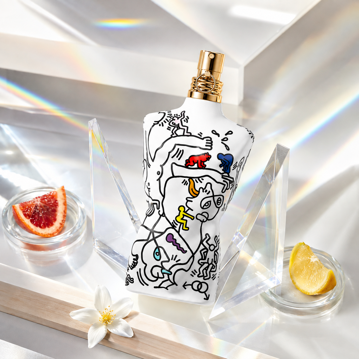Jean Paul Gaultier Le Male Pride Edition 2024 – emocionální fotografie v citrusovém prismatickém pavilonu – MrRizz
