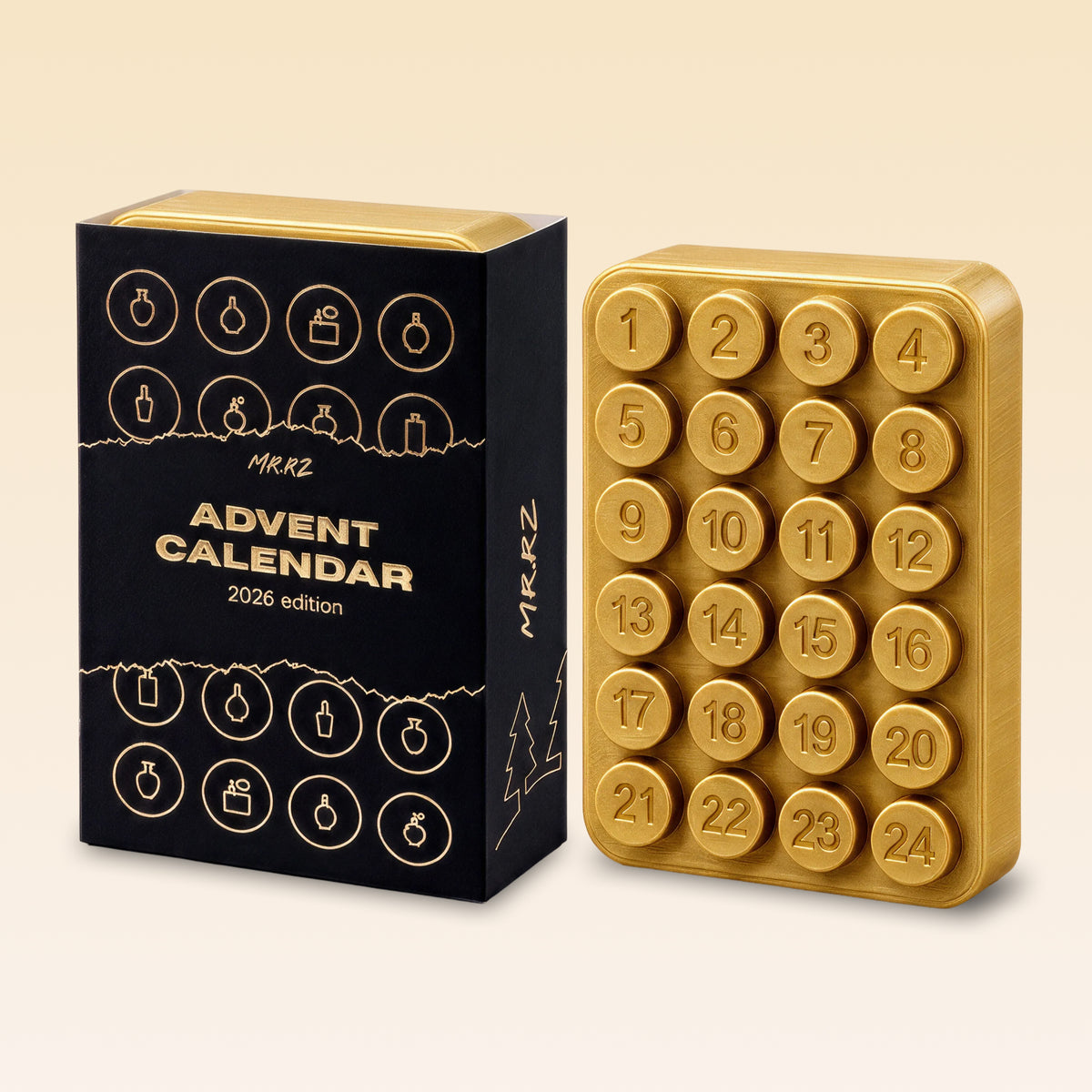 Adventski kalendar uzoraka 2026 | Zlatno izdanje
