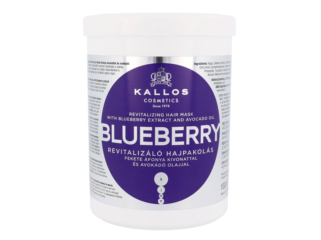 Kallos Cosmetics Blueberry 1000 ml - 1000ml - Maska na vlasy
