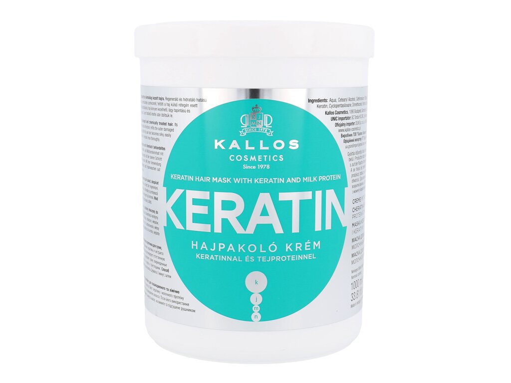 Kallos Cosmetics Keratin 1000 ml - 1000ml - Maska na vlasy