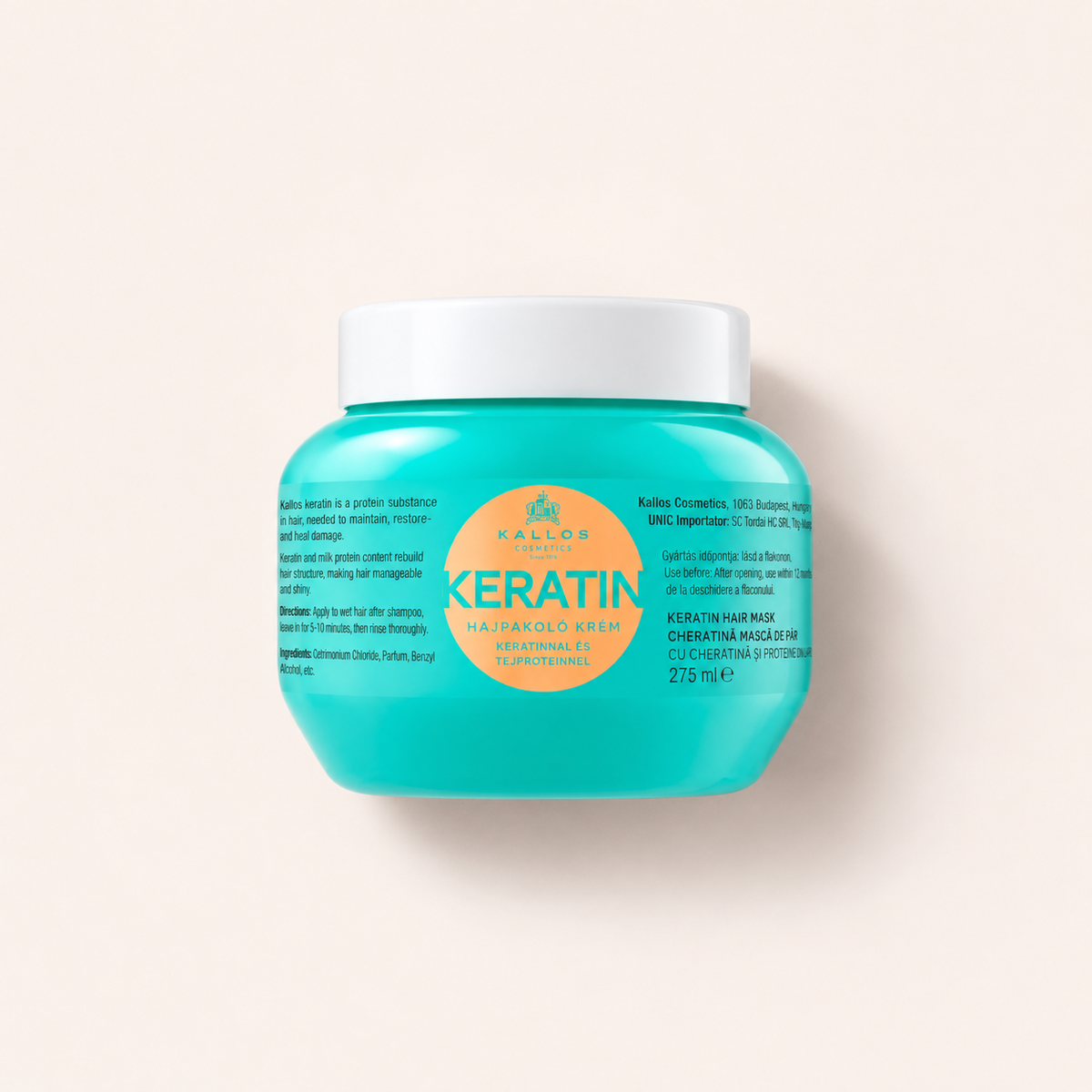Kallos Cosmetics Keratin 275 ml – maska na vlasy – MrRizz