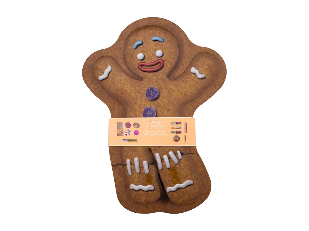 Makeup Revolution London Shrek Gingy 12 Days Advent Calendar 1 ml - 1ml - Dekorativní kazeta