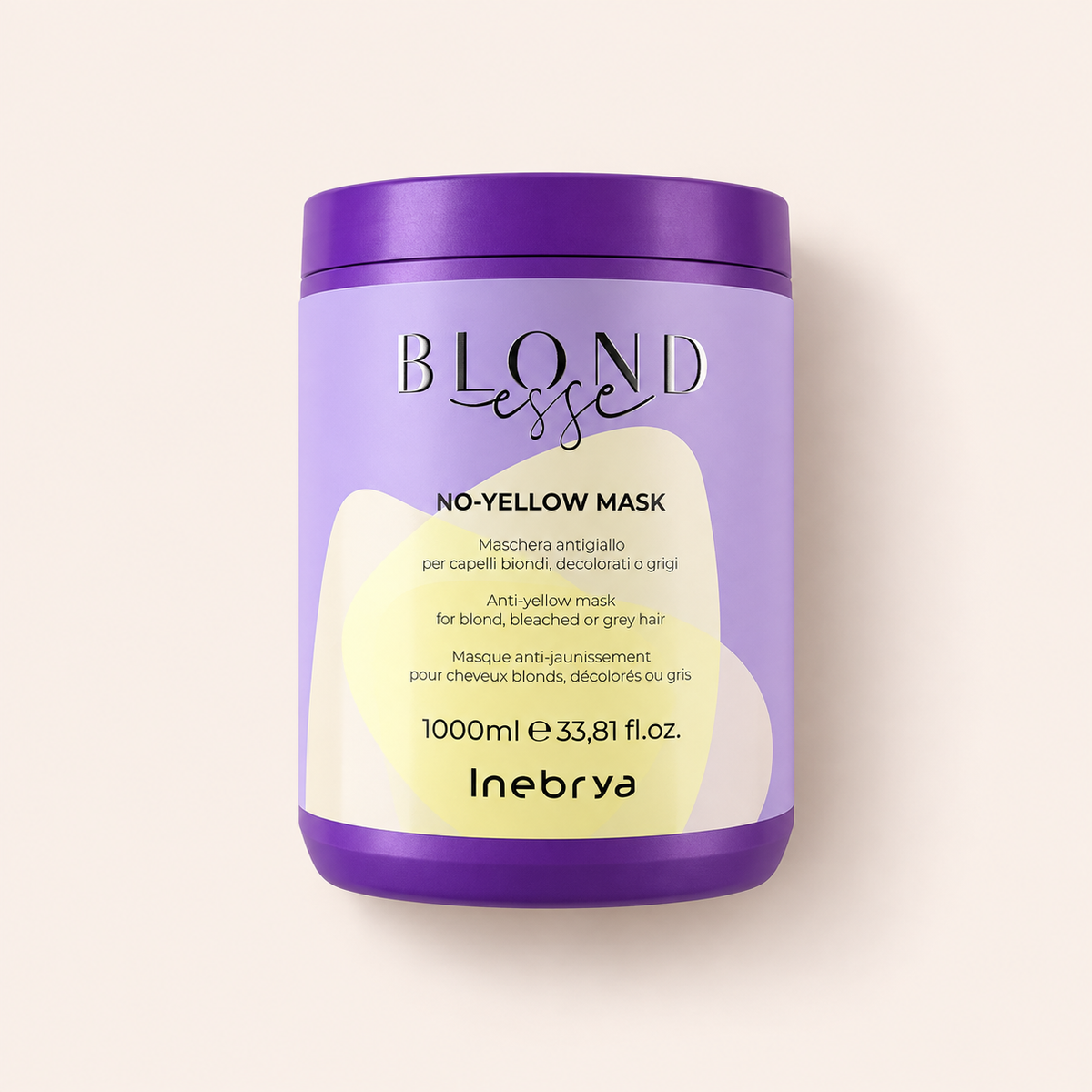 Inebrya BLONDesse No-Yellow Mask 1000 ml – titulní produktová fotografie – MrRizz