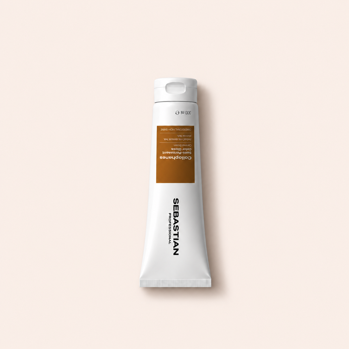 Tónovací lesk na vlasy Sebastian Professional Cellophanes Caramel Brown 300 ml na béžovém pozadí – MrRizz