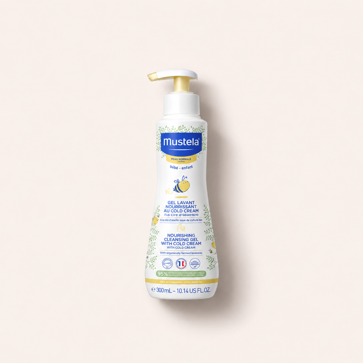 Mustela Bébé Nourishing Cleansing Gel with Cold Cream 300 ml – sprchový gel – MrRizz