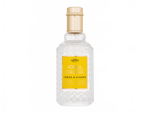 Flakon 4711 Acqua Colonia Lemon & Ginger Kolínská voda 50 ml na béžovém pozadí – MrRizz