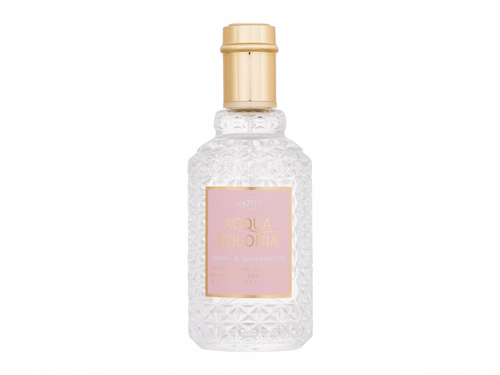 Flakon 4711 Acqua Colonia Peony & Sandalwood Kolínská voda 50 ml na béžovém pozadí – MrRizz