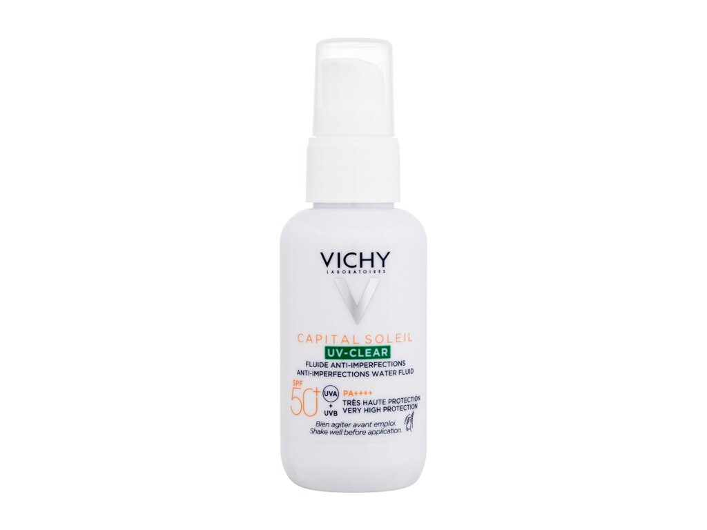 Vichy Capital Soleil UV-Clear Anti-Imperfections Water Fluid 40 ml - 40ml - Opalovací přípravek na obličej