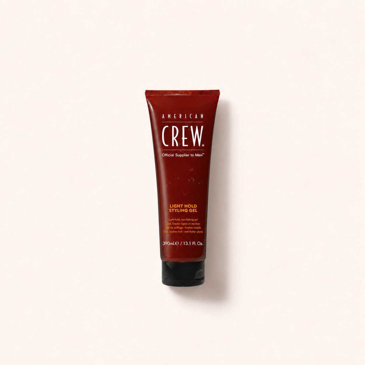 Gel na vlasy American Crew Light Hold Styling Gel 390 ml na béžovém pozadí – MrRizz