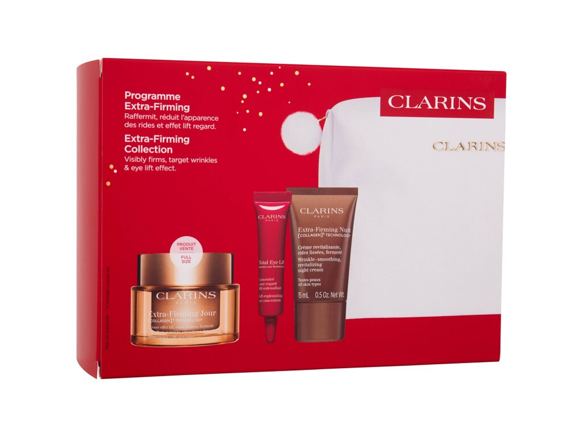 Clarins Extra-Firming Collection s denním krémem 50 ml – původní fotografie dárkového balení – MrRizz
