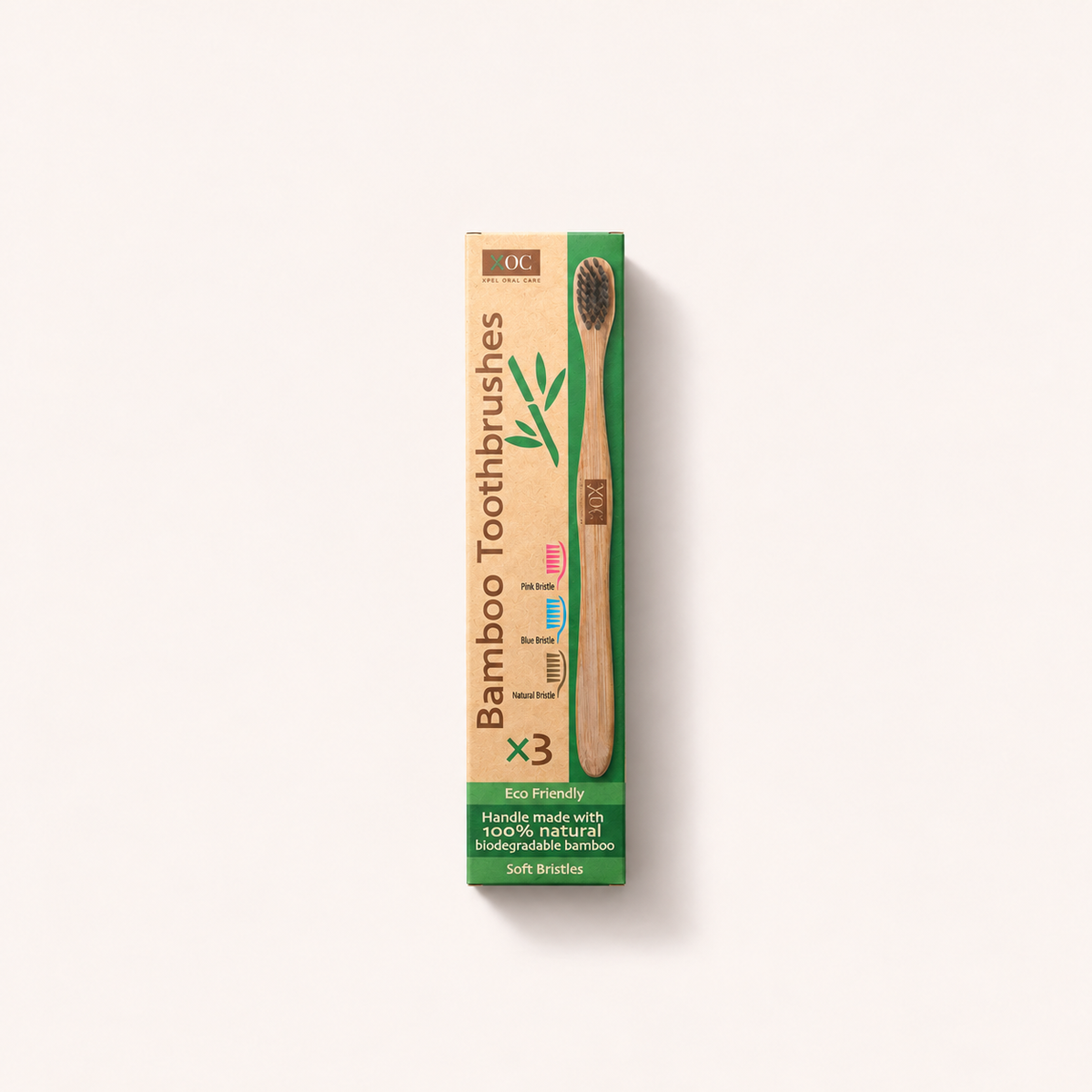 Xpel Oral Care bambusové zubní kartáčky 3 kusy – MrRizz