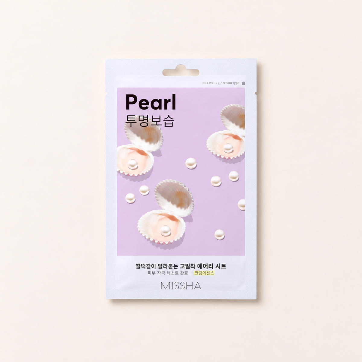 Missha Airy Fit Sheet Mask Pearl, pleťová maska 19 g – MrRizz