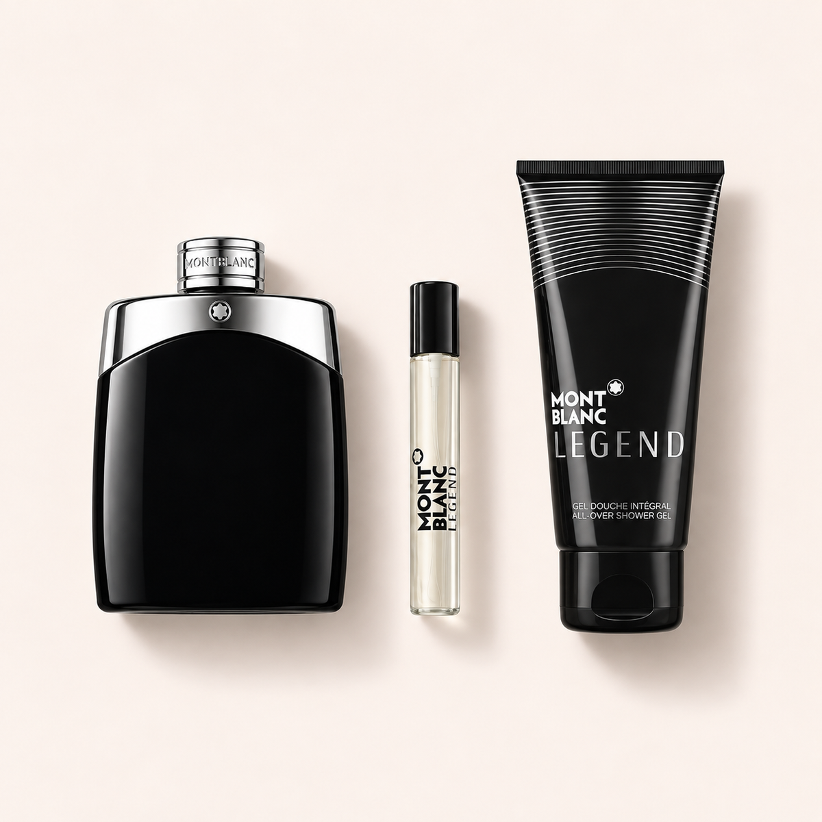 Dárkový set Montblanc Legend EDT 100 ml, EDT 7,5 ml a sprchový gel 100 ml – MrRizz