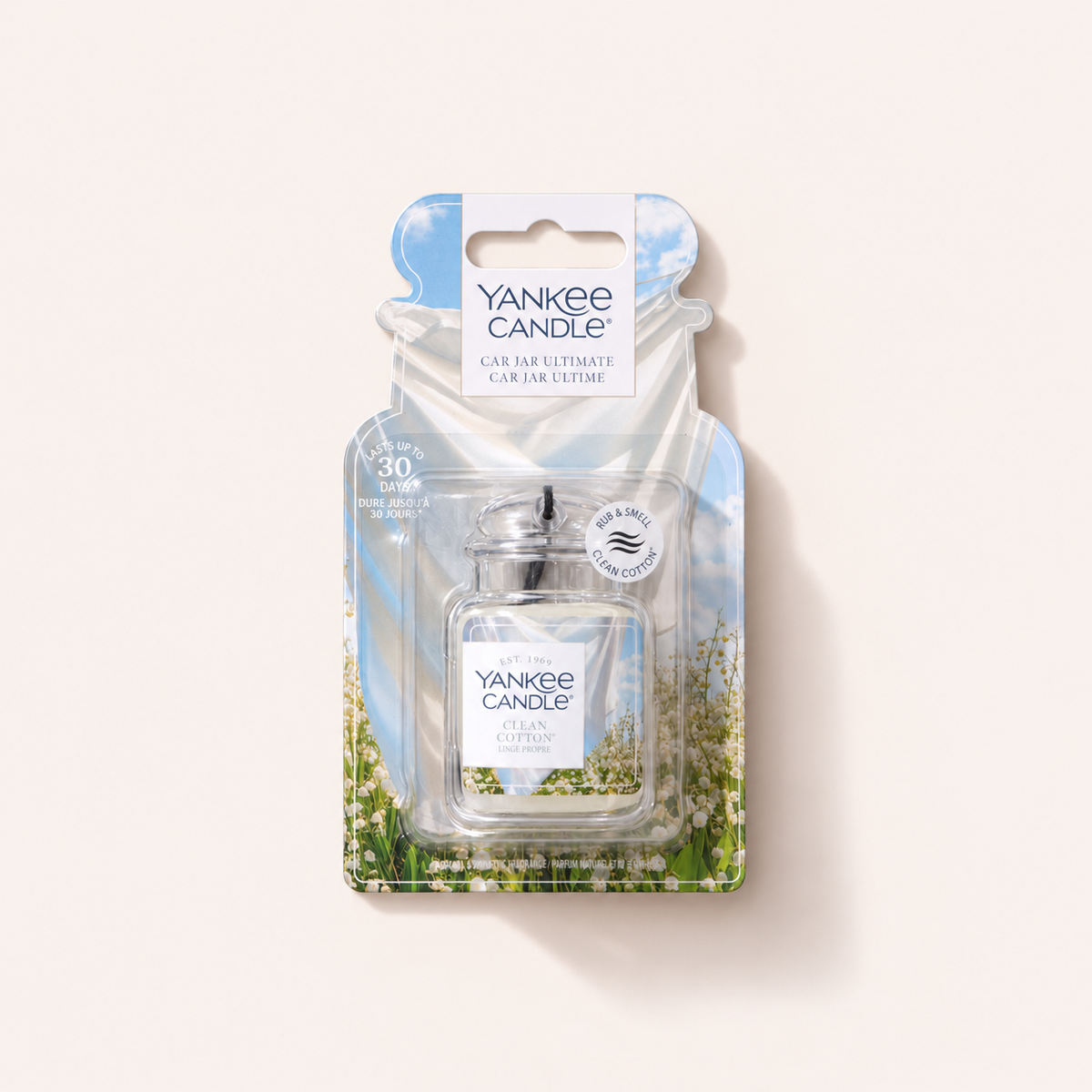 Yankee Candle Clean Cotton Car Jar Ultimate, závěsná vůně do auta – MrRizz