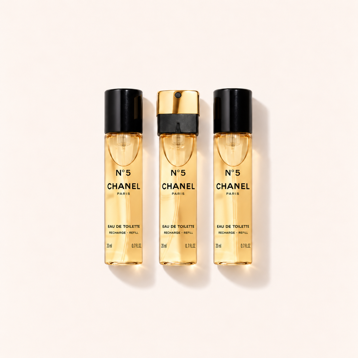 Chanel N°5 Eau de Toilette – náplně 3 × 20 ml – MrRizz