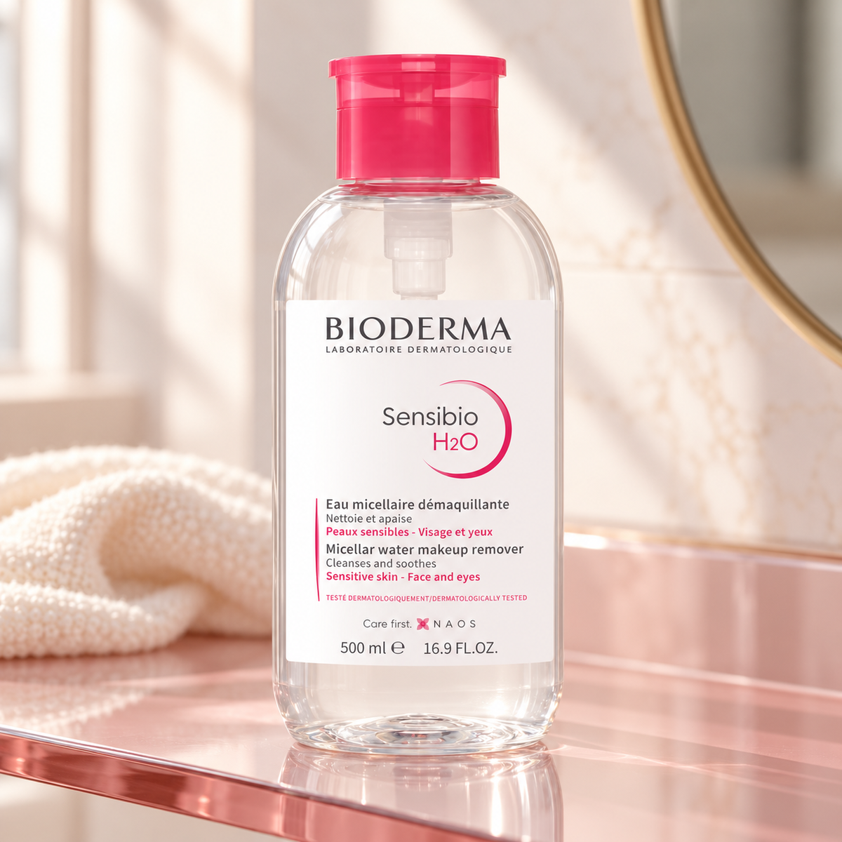 BIODERMA Sensibio H2O The Original Micellar Water 500 ml – atmosférická fotografie – MrRizz