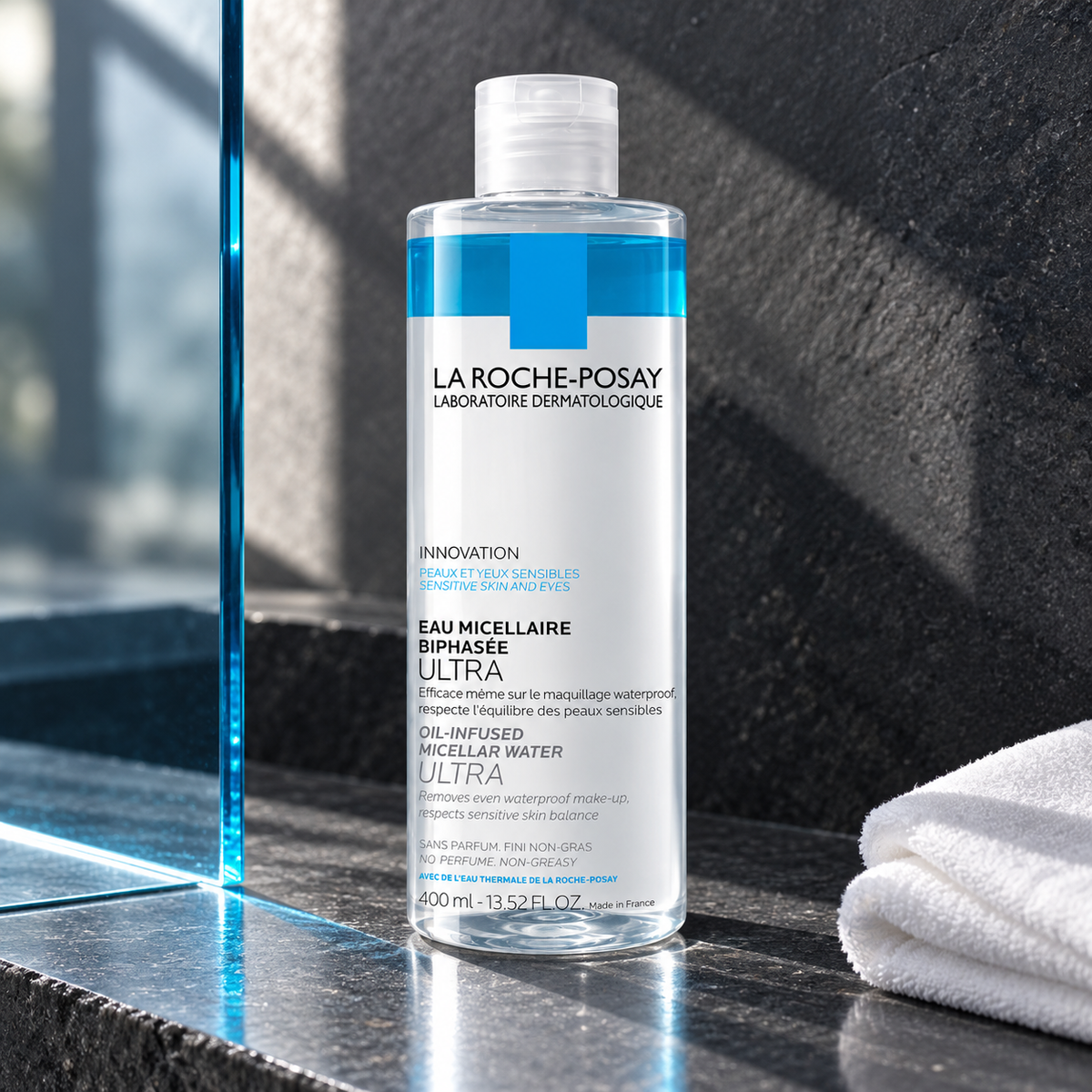 La Roche-Posay Physiological Ultra Oil-Infused 400 ml – atmosférická fotografie – MrRizz