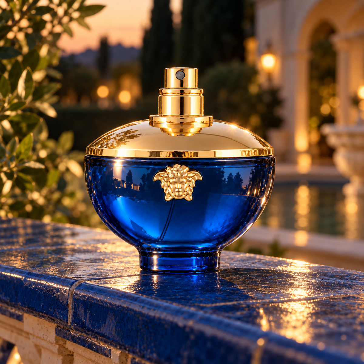 Versace Pour Femme Dylan Blue 100 ml – atmosférická fotografie – MrRizz