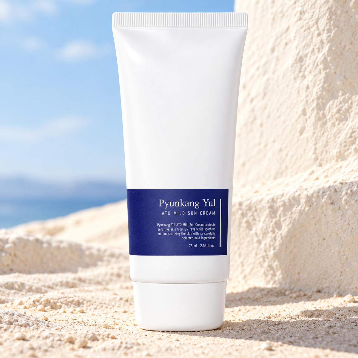 Pyunkang Yul Ato Mild Sun Cream 75 ml – atmosférická fotografie – MrRizz