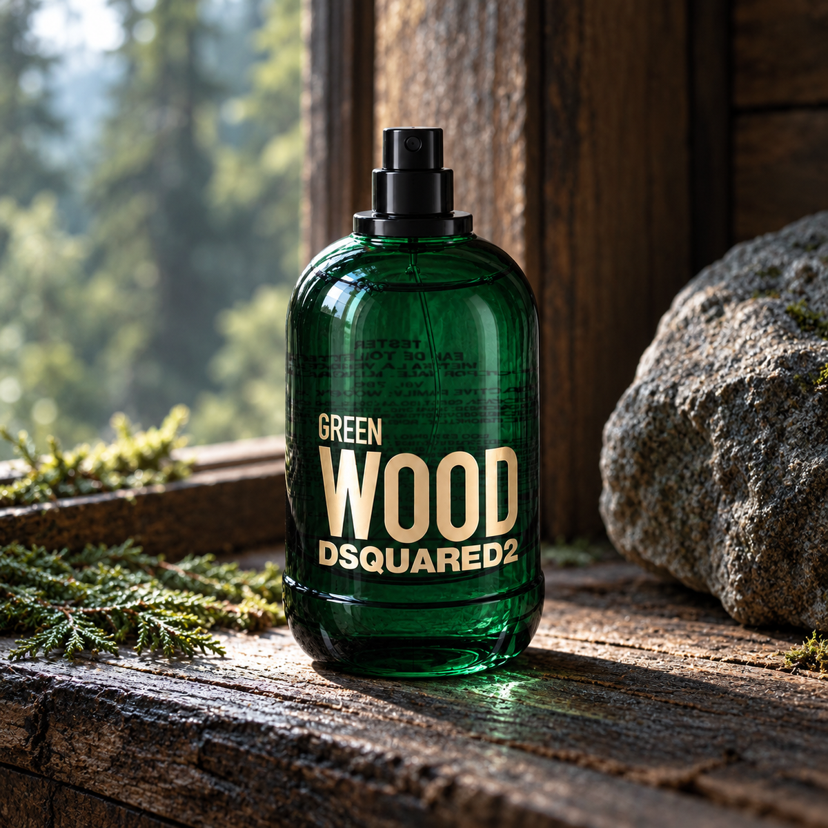 Dsquared2 Green Wood 100 ml – atmosférická fotografie – MrRizz