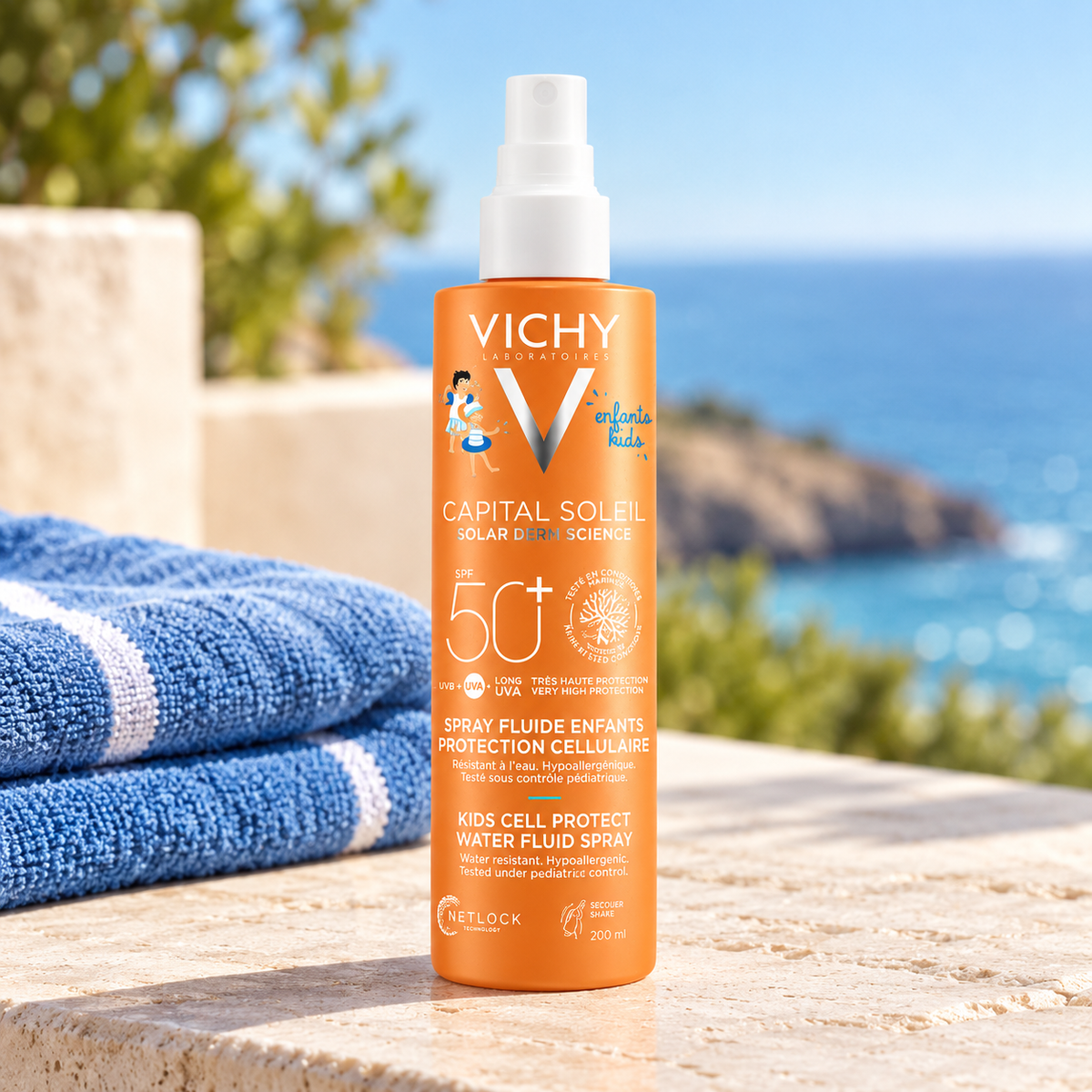 Vichy Capital Soleil Kids Cell Protect Water Fluid Spray 200 ml – atmosférická fotografie – MrRizz