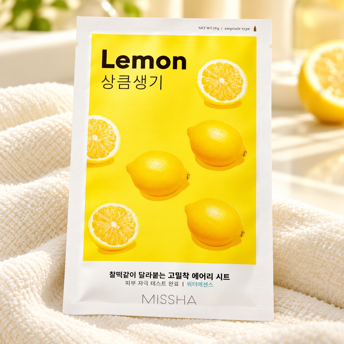 Missha Airy Fit Sheet Mask Lemon 19 g – atmosférická fotografie – MrRizz