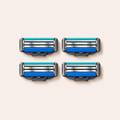 Gillette Mach3 Turbo náhradní hlavice 4 ks – MrRizz