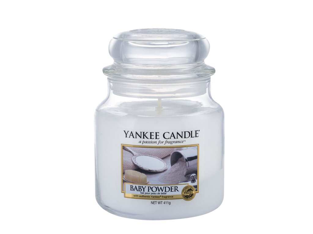 Yankee Candle Baby Powder 411 ml - 411ml - Vonná svíčka